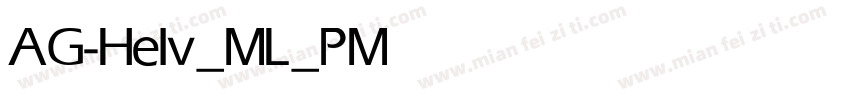 AG-Helv_ML_P Medium字体转换